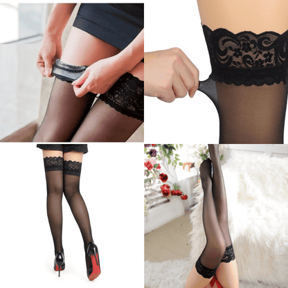 LuxeMotion™ Smoothing Lace Stockings